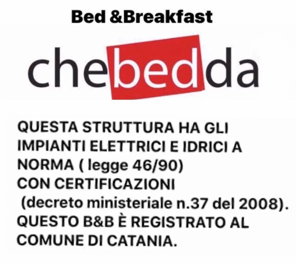 Bed & Breakfast Chebedda B&B Catania